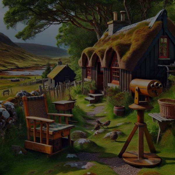 Quels cottages en Écosse sont équipés pour observer la faune sauvage locale?